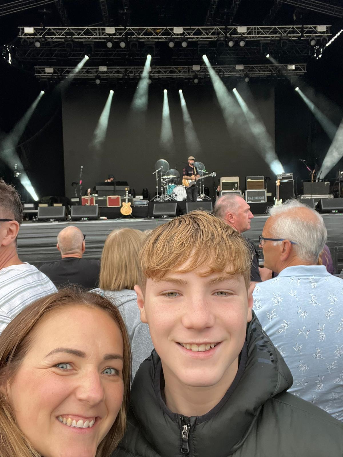 Mich and Finn at Trentham Live