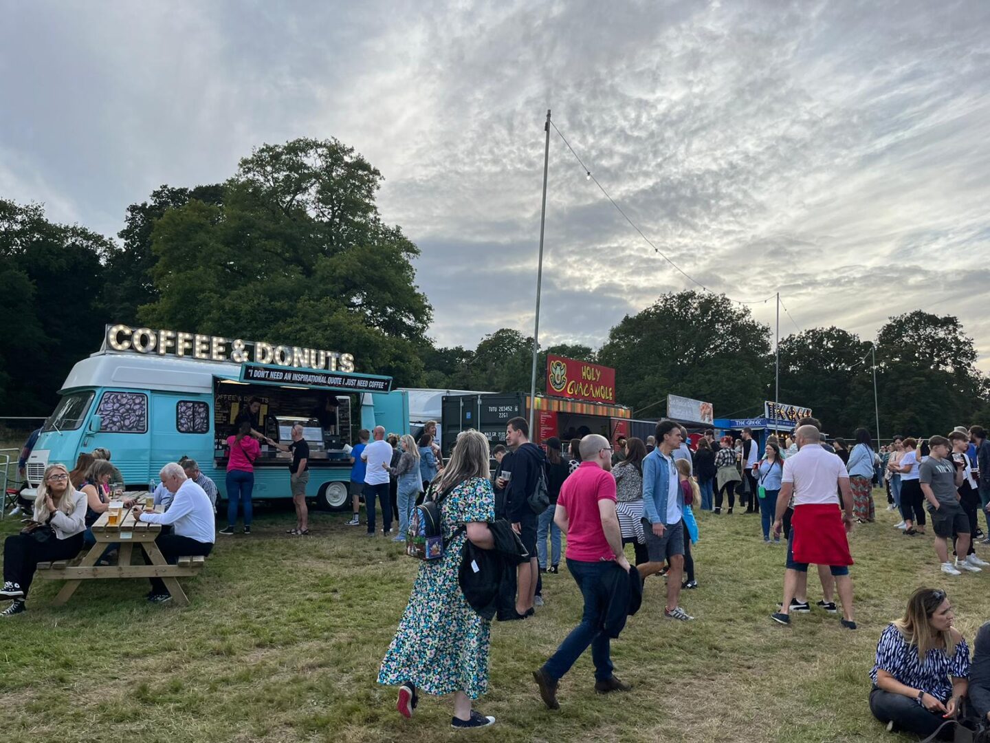Food vans at Trentham Live