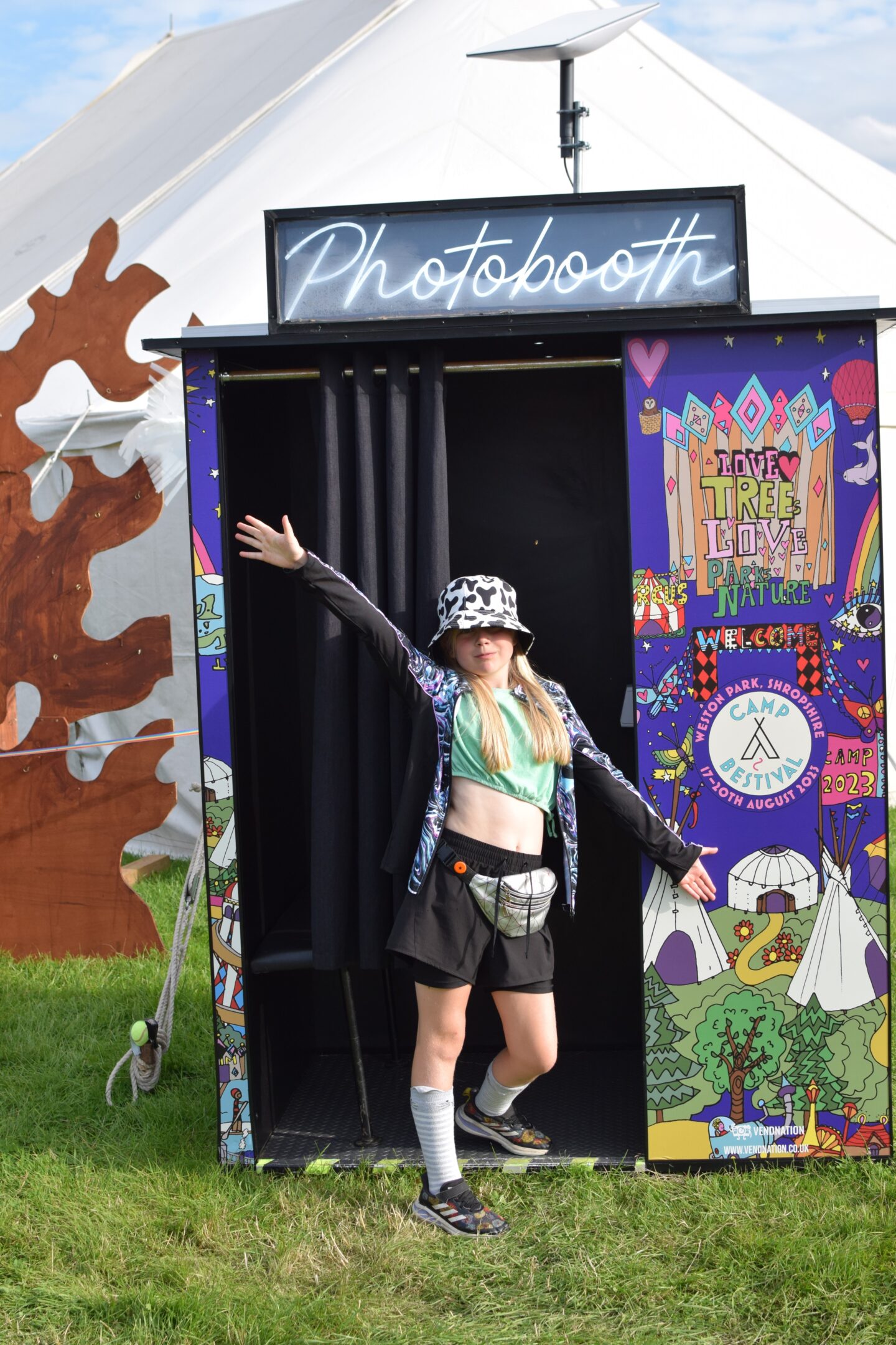 Camp Bestival Shropshire photobooth
