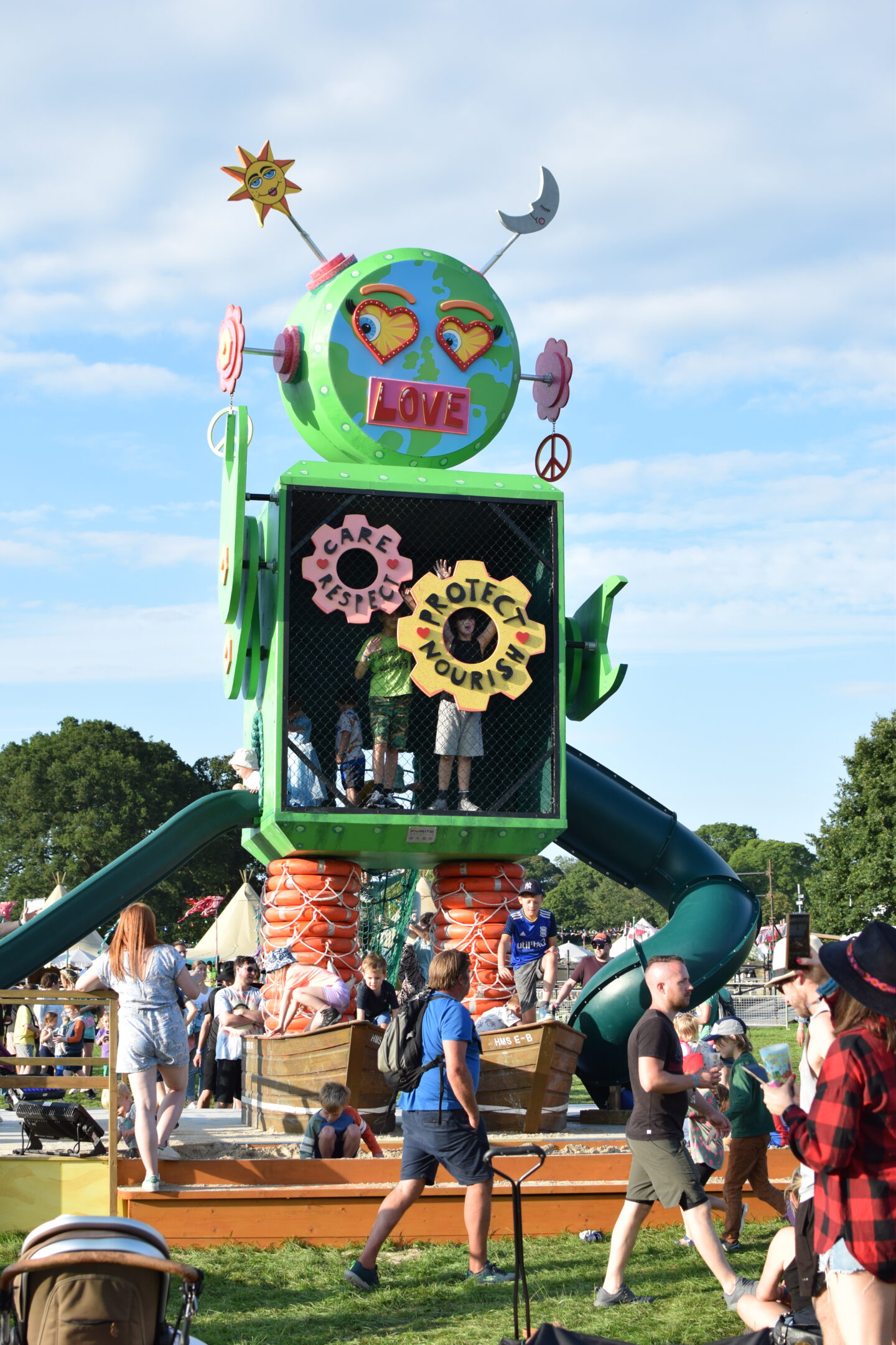 The new Mrs Earth-bot at Camp Bestival Shropshire 2023