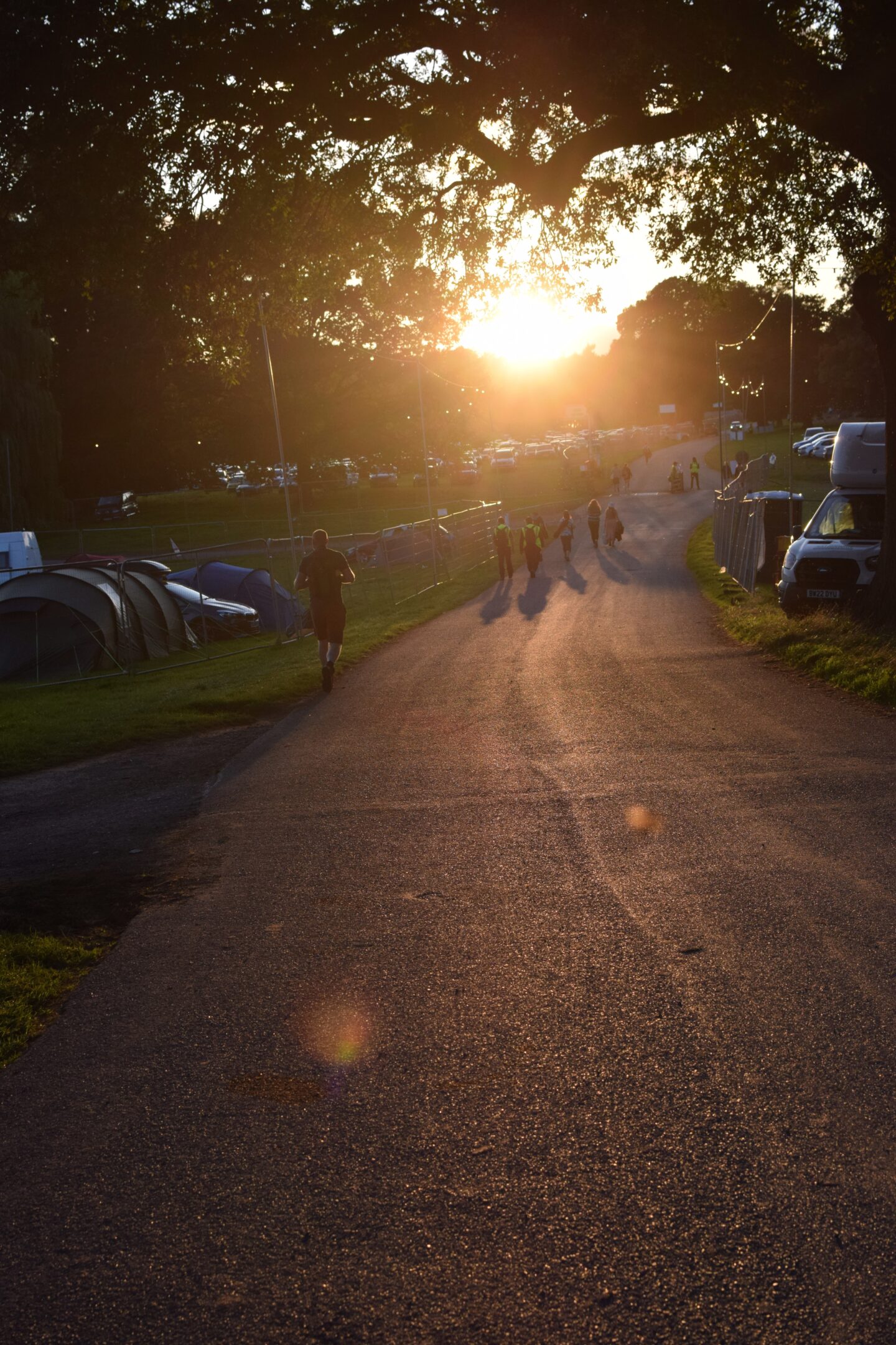 The sun setting on Camp Bestival Shropshire 2023