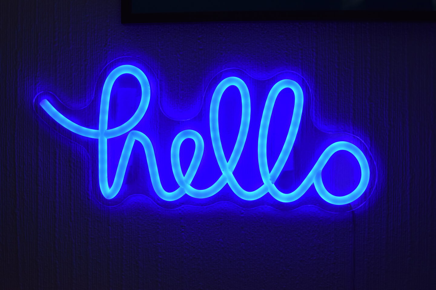 Neon Hello light