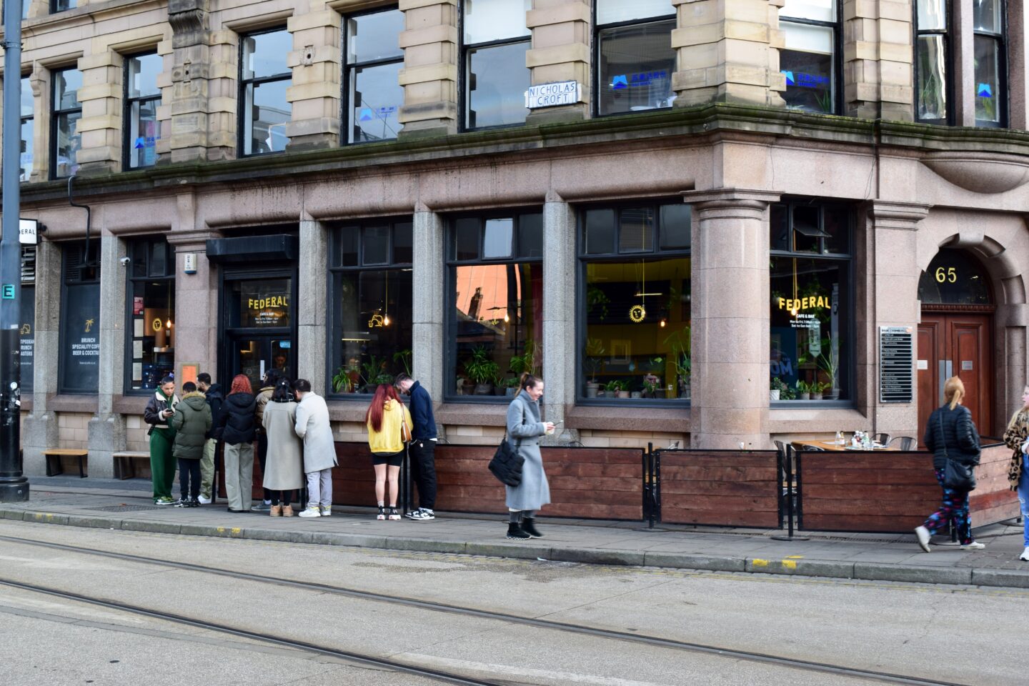 A queue outside Federal on Nicholas Croft