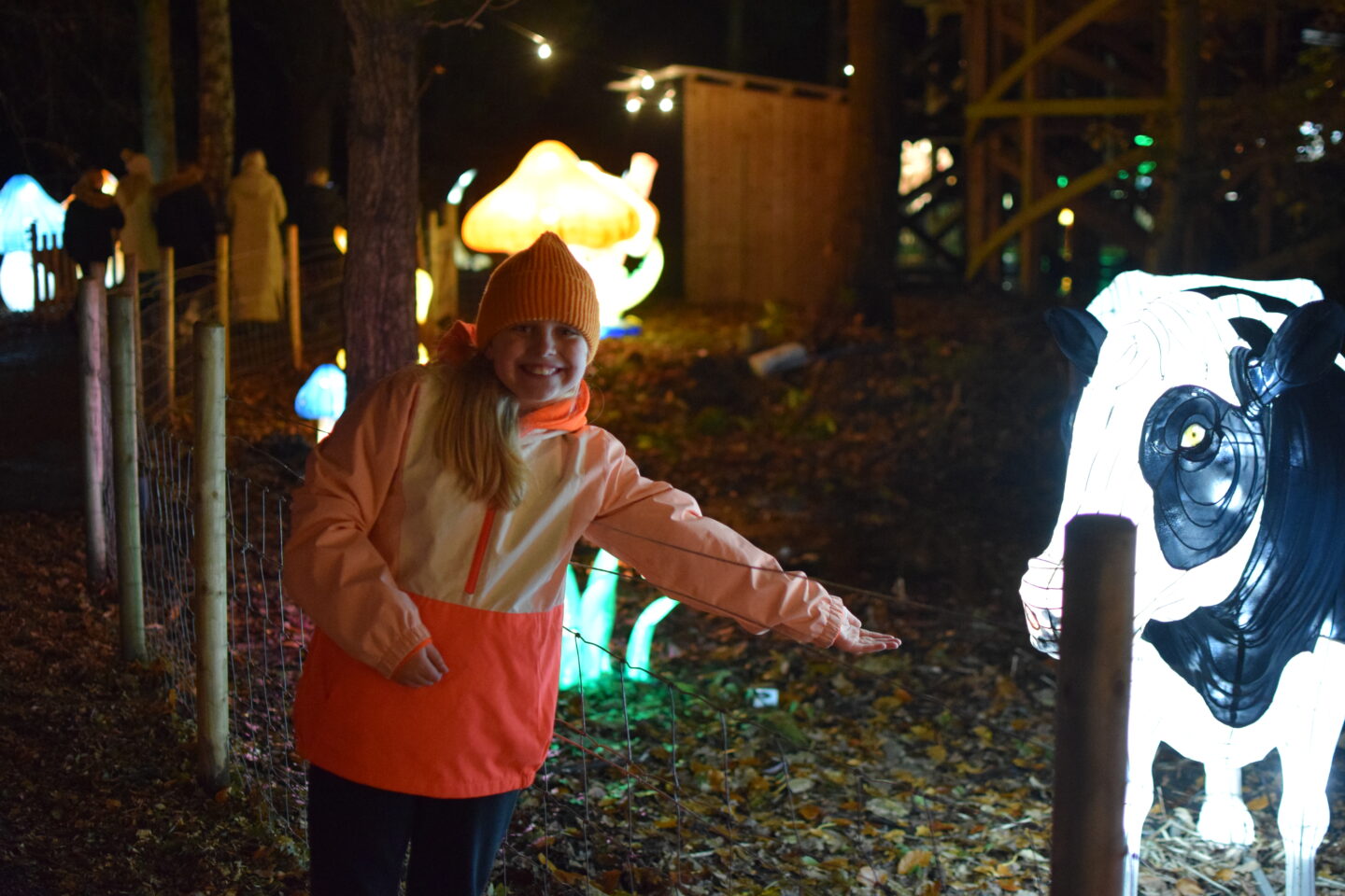 Amy was super excited to find a cow lantern!