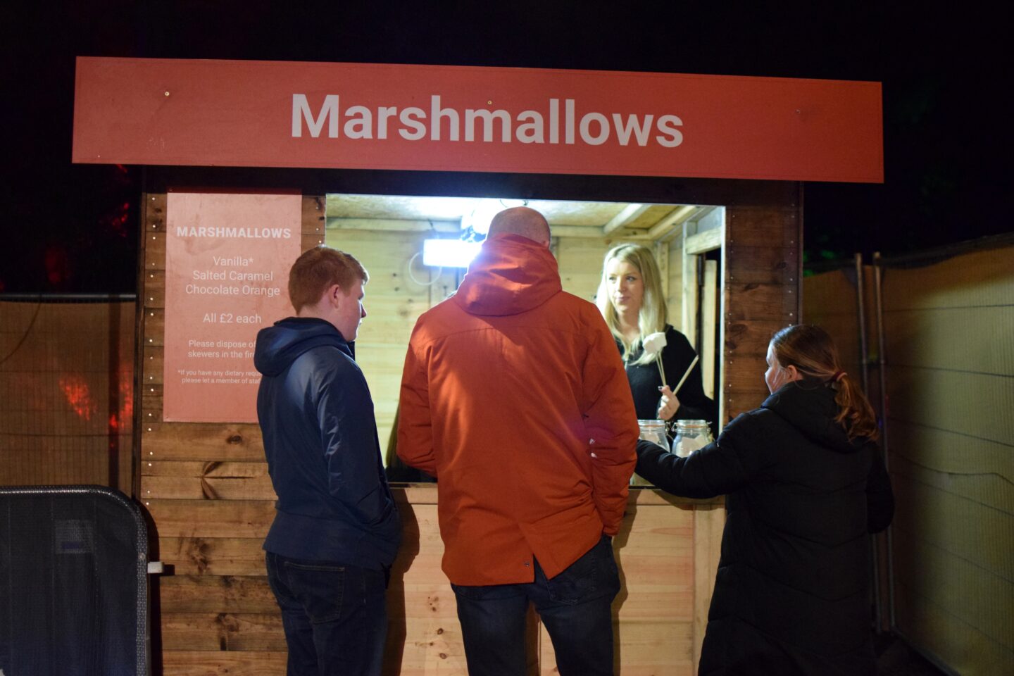 Christmas at Dunham Massey 2023 - marshmallow stall