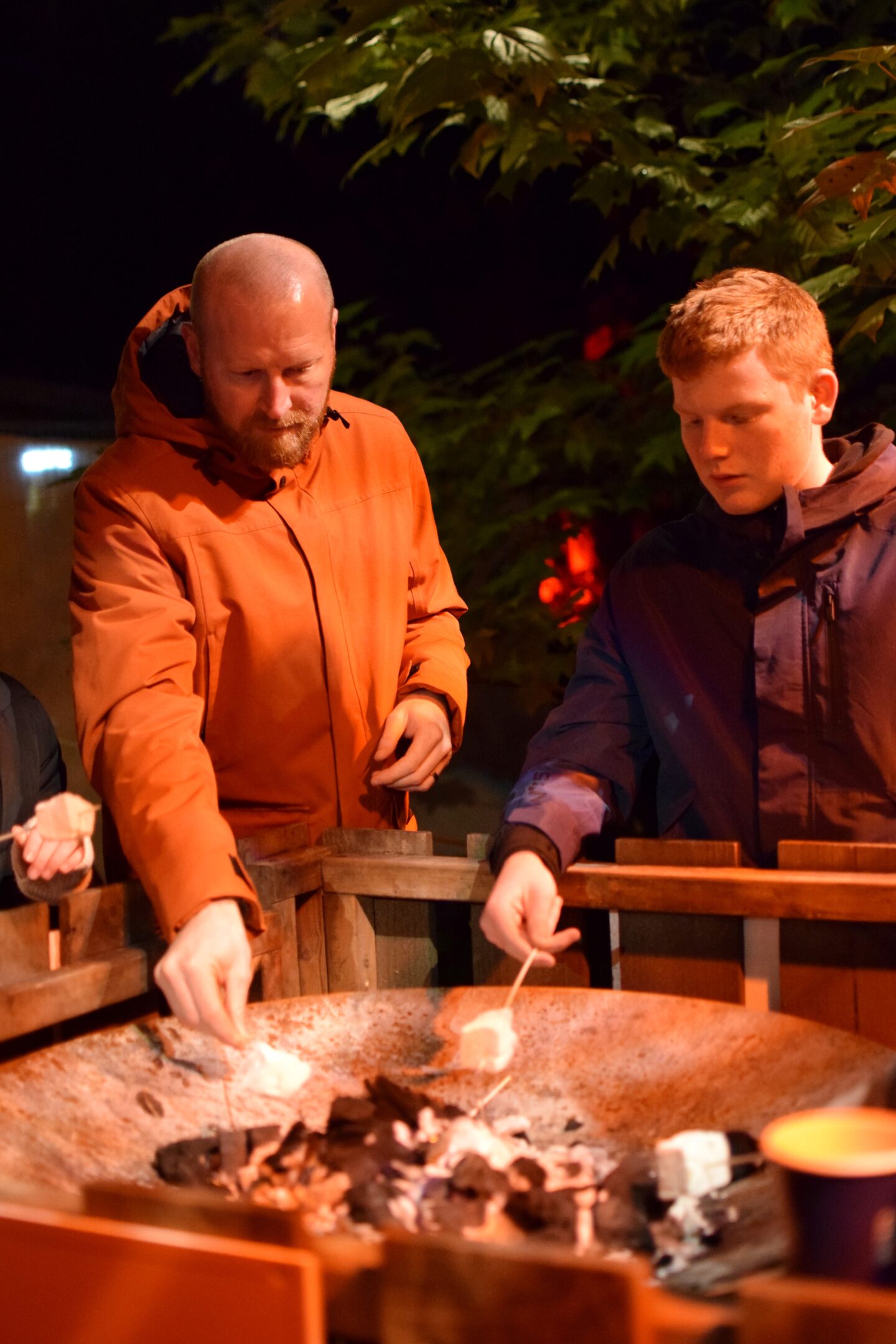 Christmas at Dunham Massey 2023 - toasting marshmallows