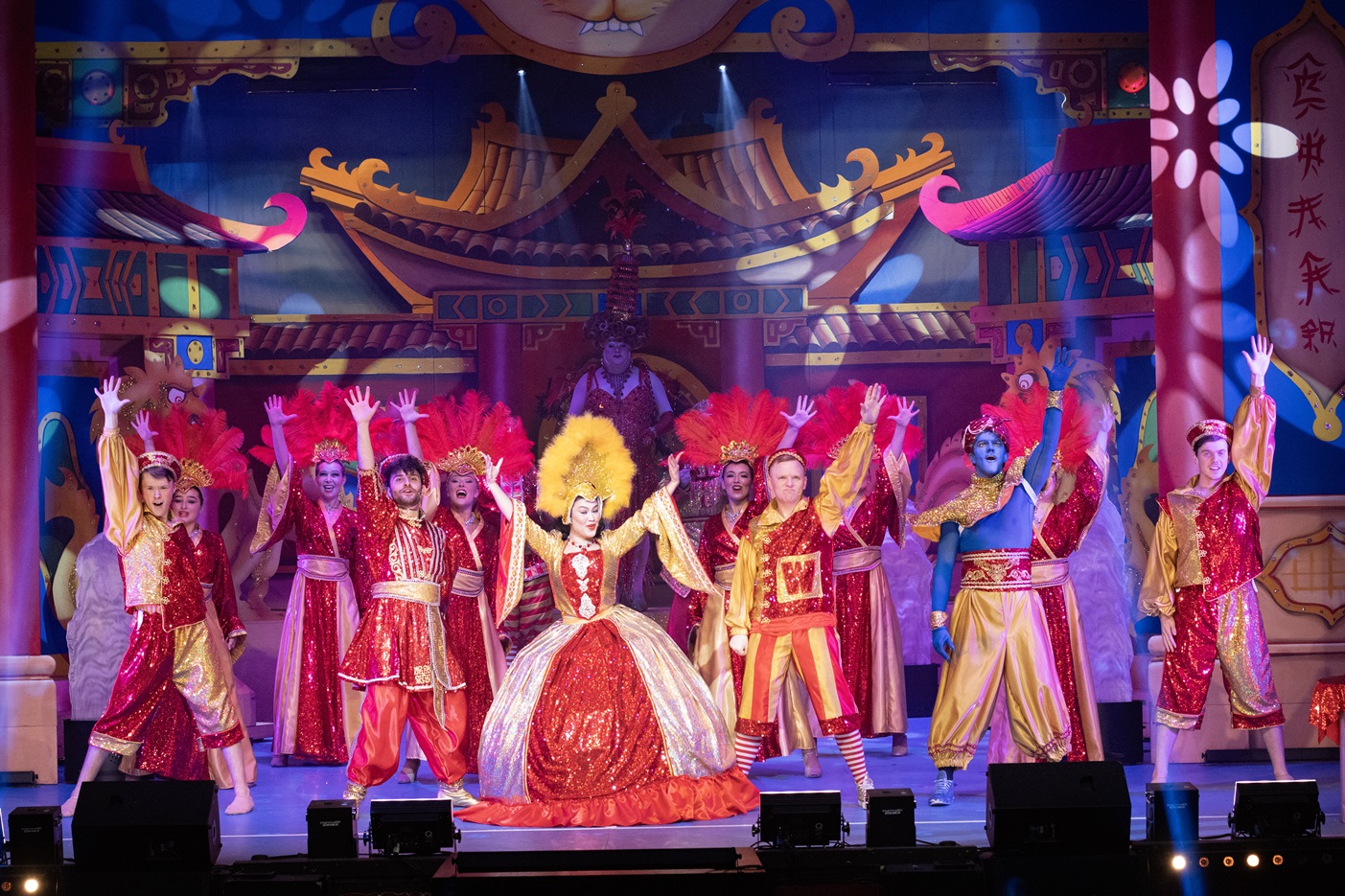 Aladdin finale at St Helens Theatre Royal