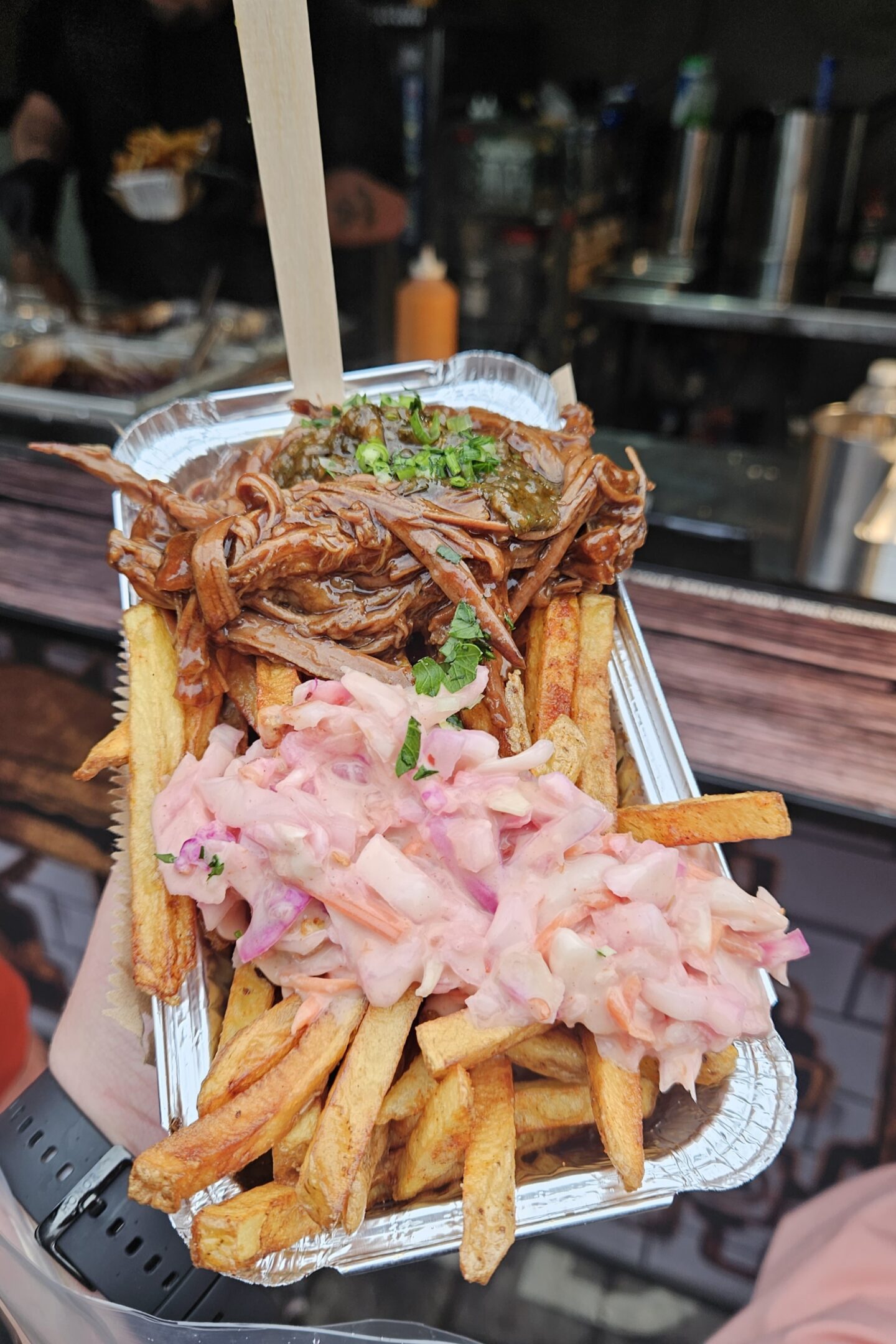 Loaded fries at Bolton Food Festival