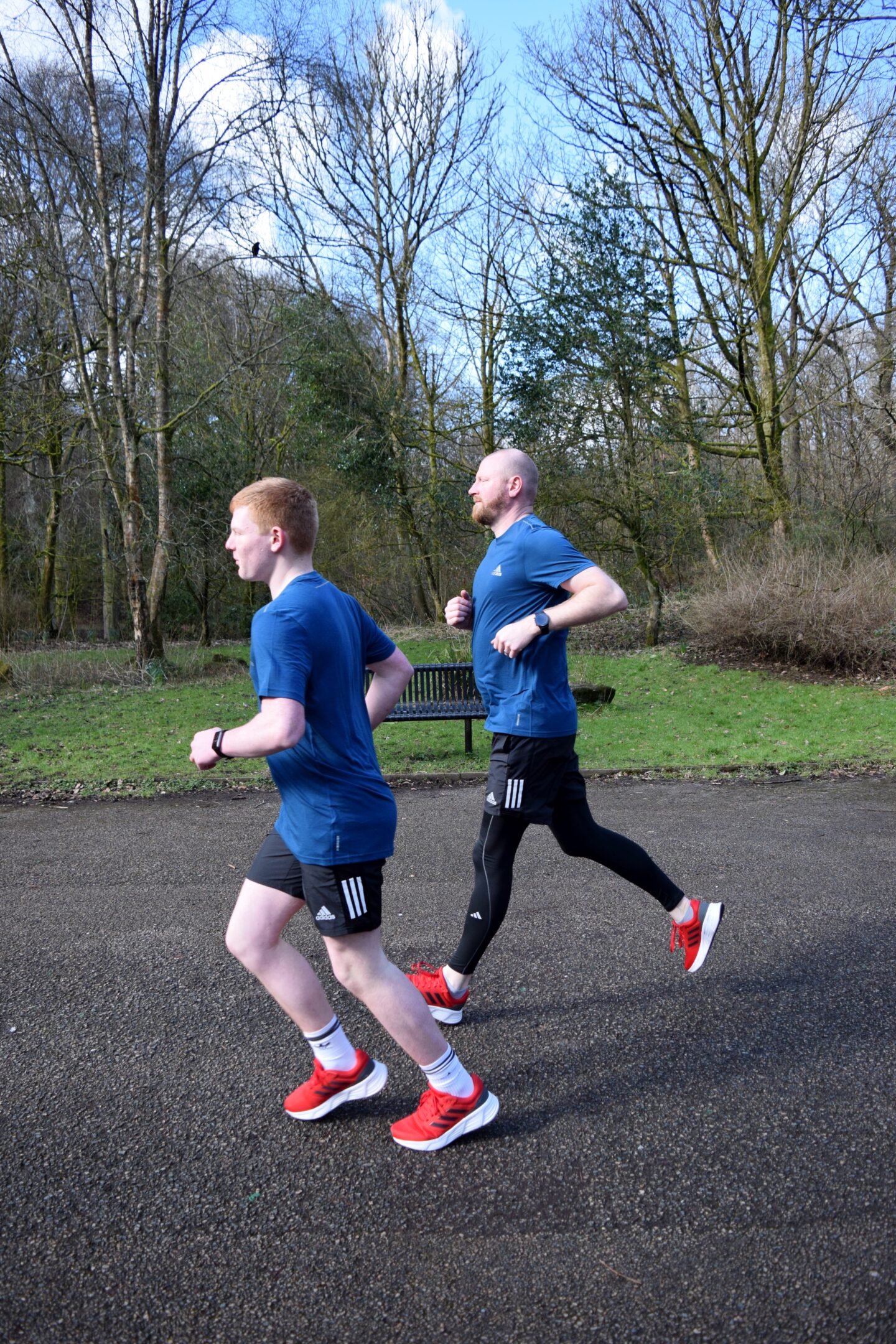 Dave and Ben running