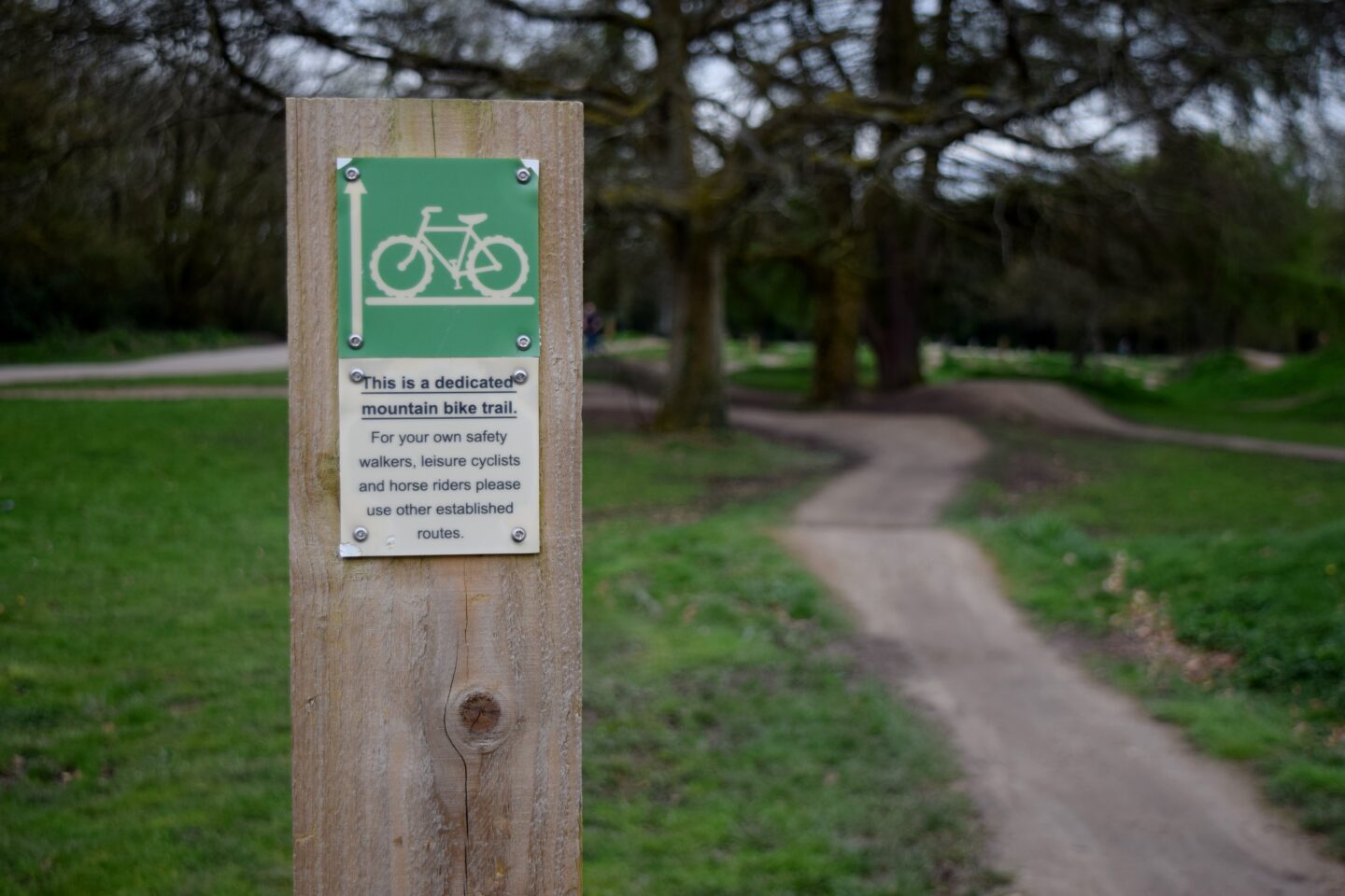 Mountain bike trail at Wythenshawe Park
