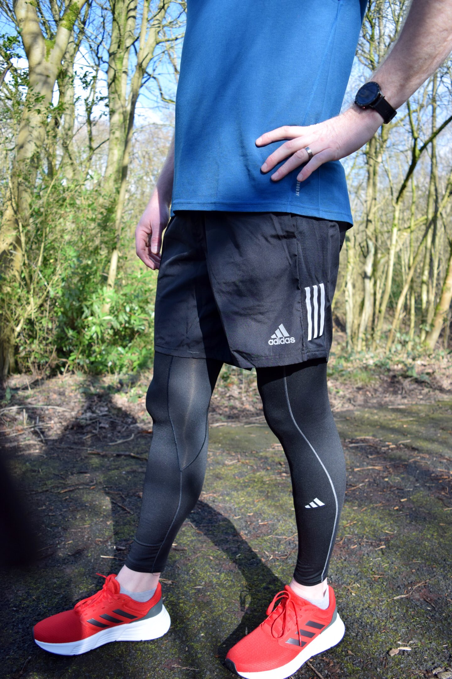 Dave in adidas running kit