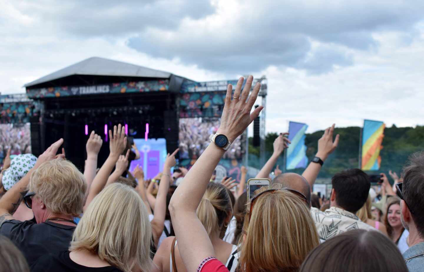Tramlines crowd with hands in air - 2024