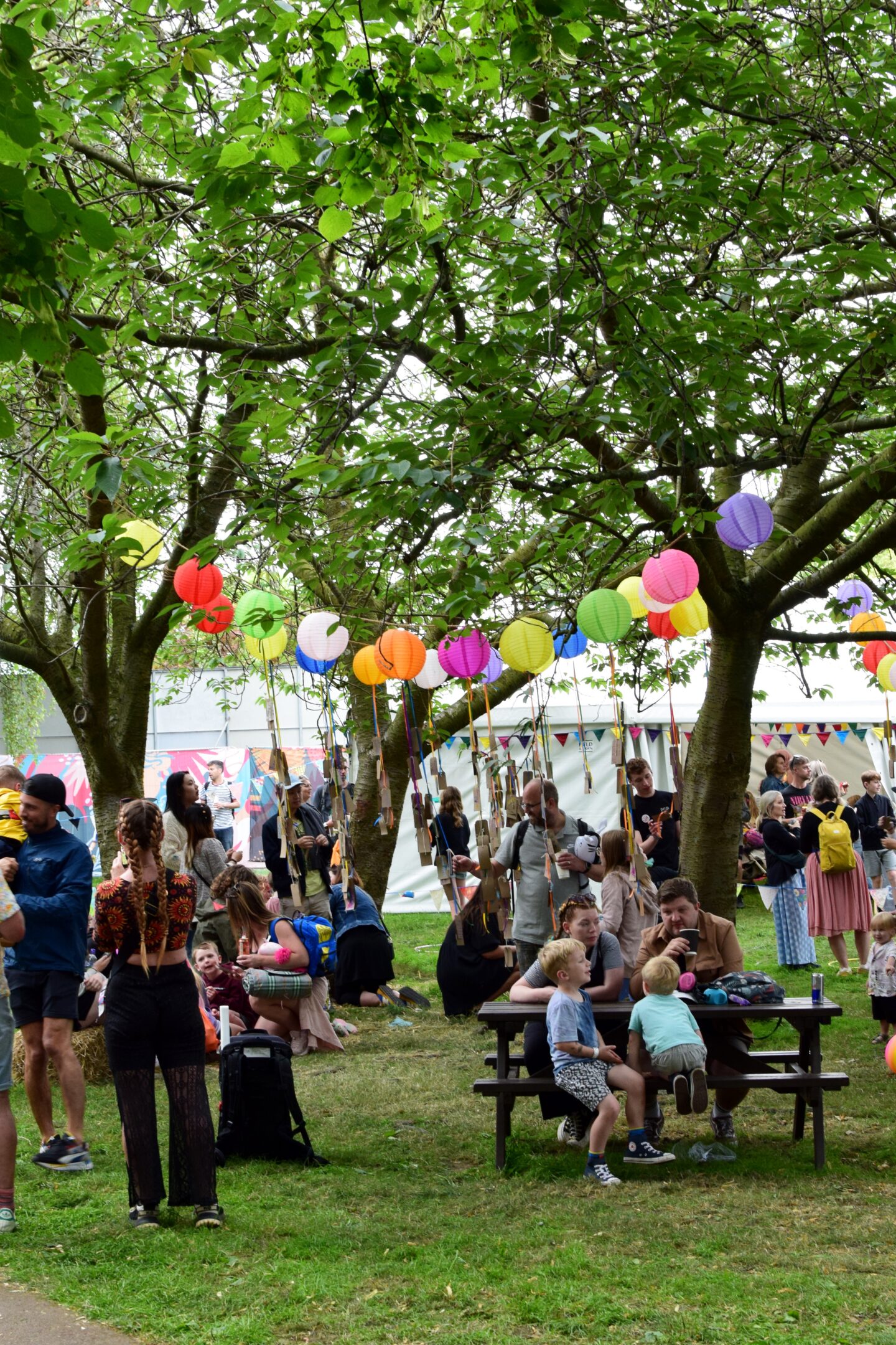 into the trees at Tramlines