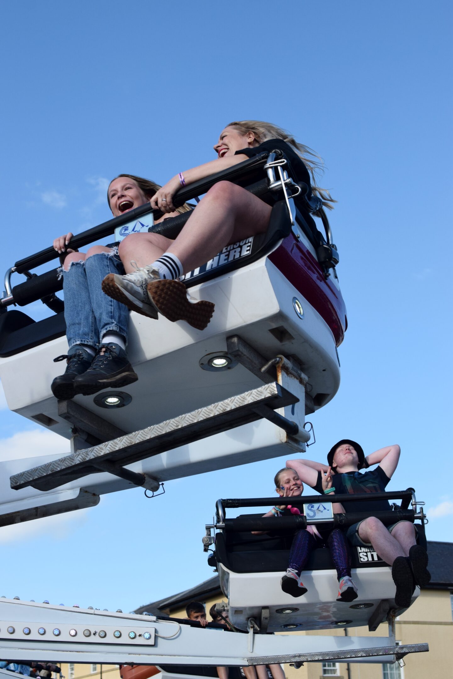 fairground rides at Hardwick Festival