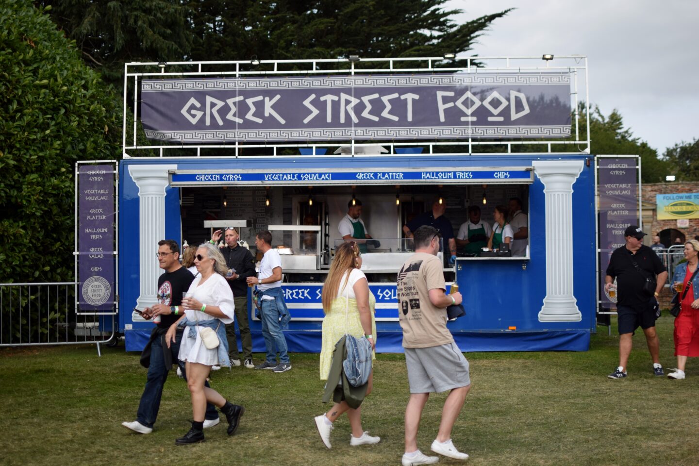 Greek Street Food stall at Hardwick Festival