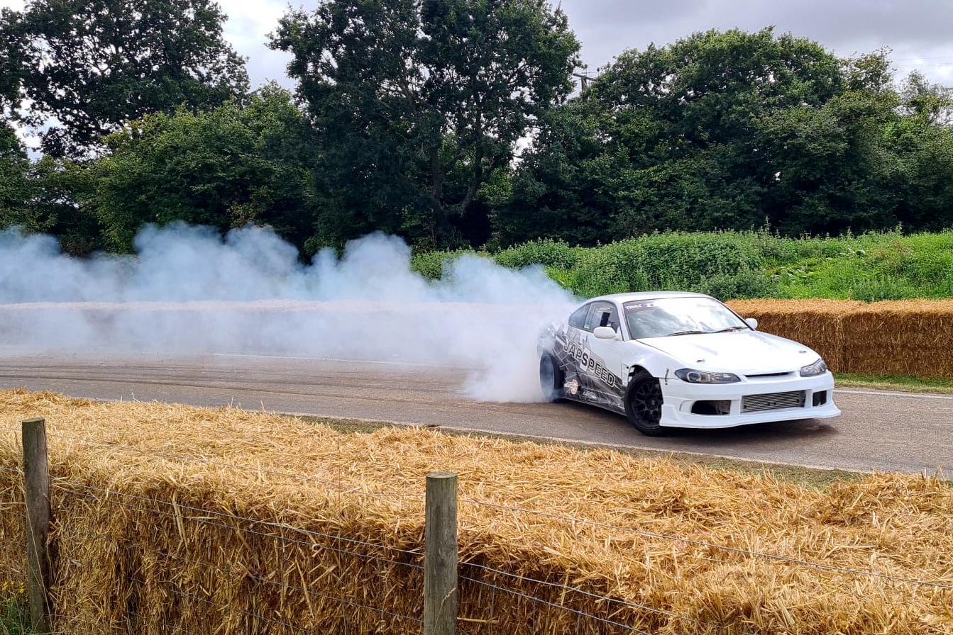 burning rubber at C4R FEST