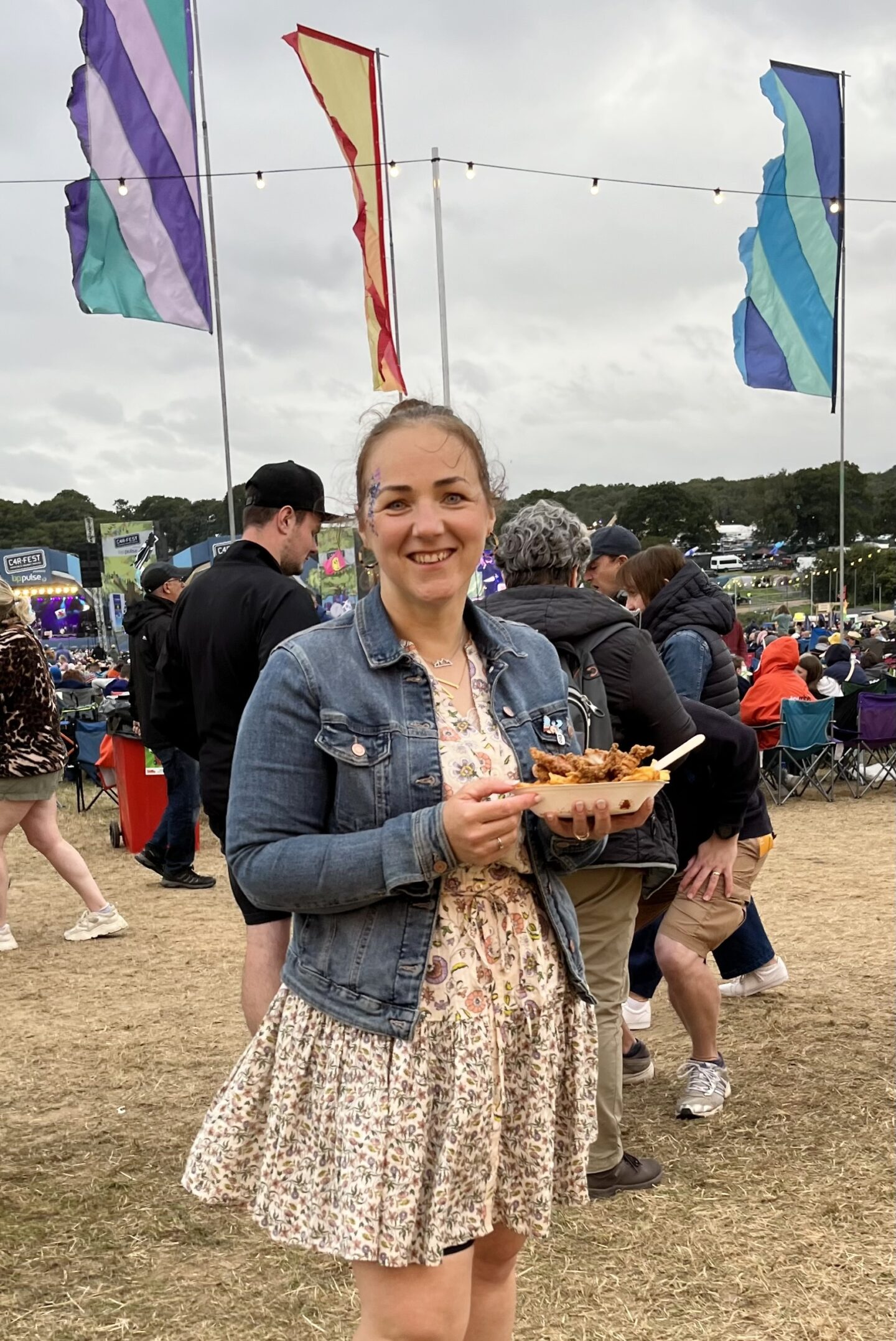 Mich with food at CarFest
