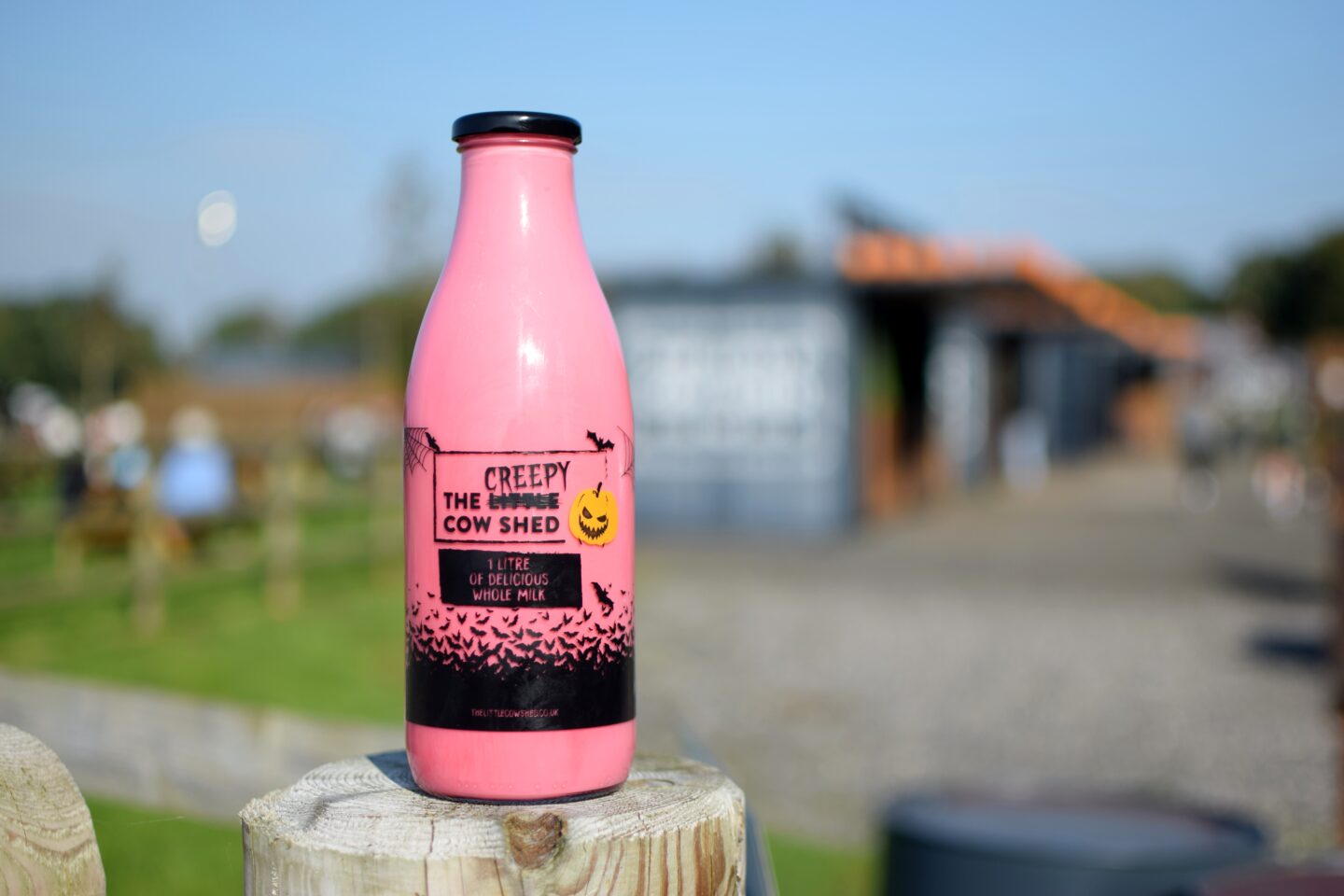 Limited edition Halloween themed milk bottle
