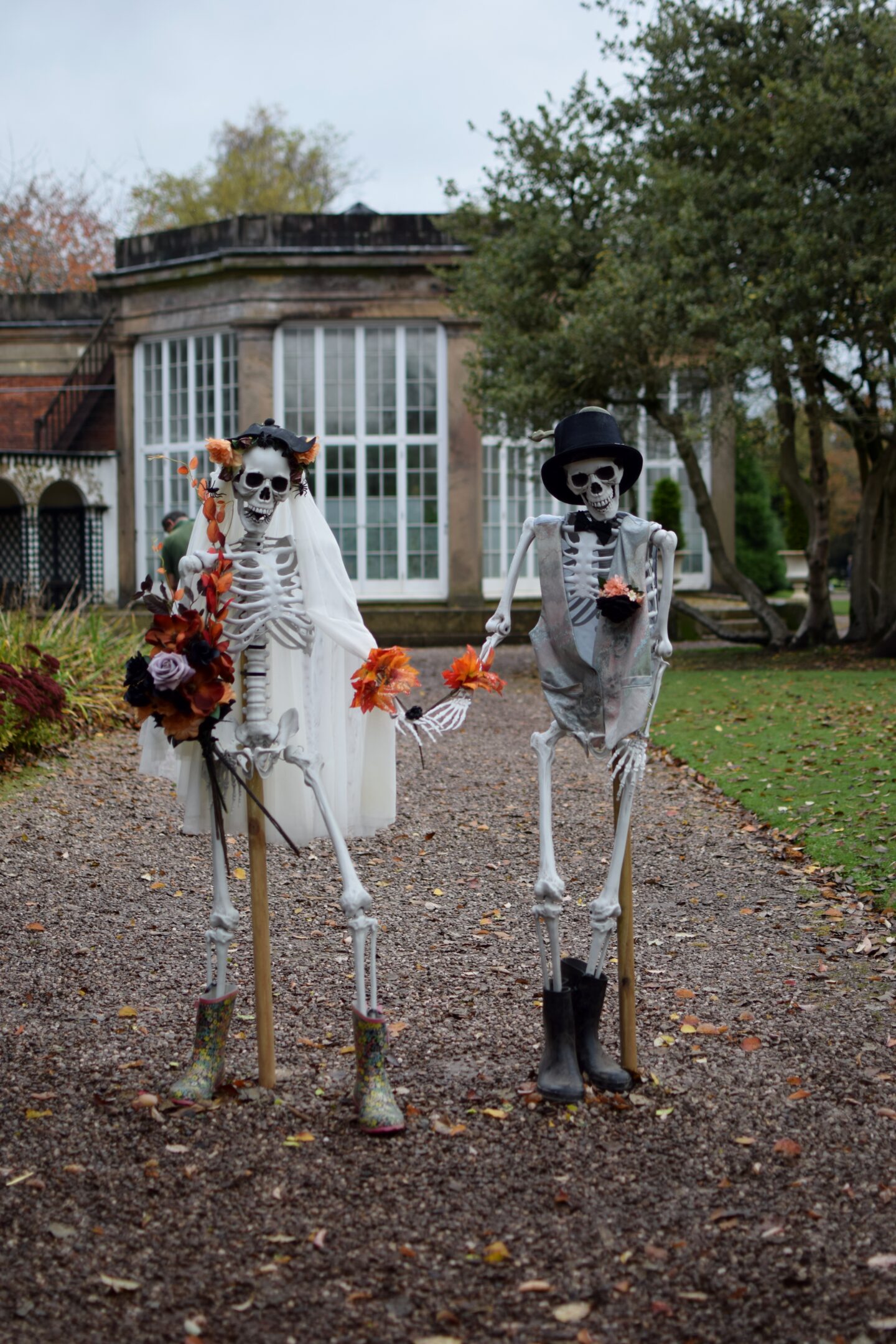 Skeleton Wedding - Skellies and Wellies Halloween Trail at Tatton Park