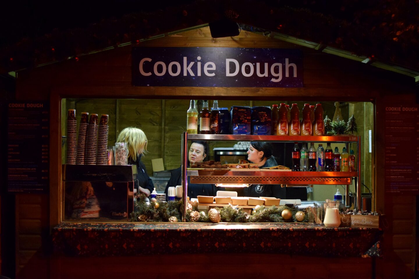 Cookie dough stand at Dunham Massey Cookie dough stand at Dunham Massey