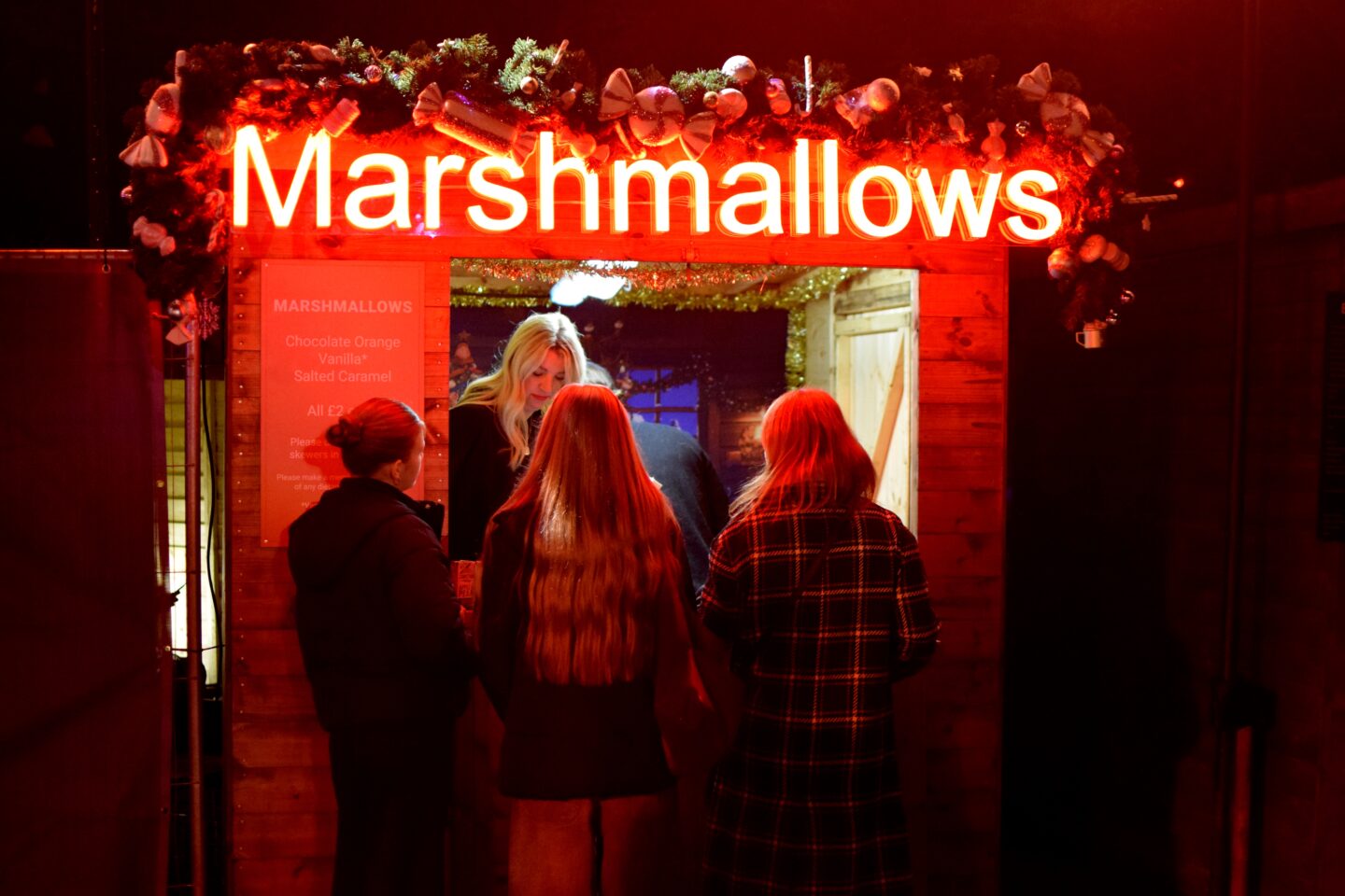 Artisan marshmallows at Dunham Massey light trail