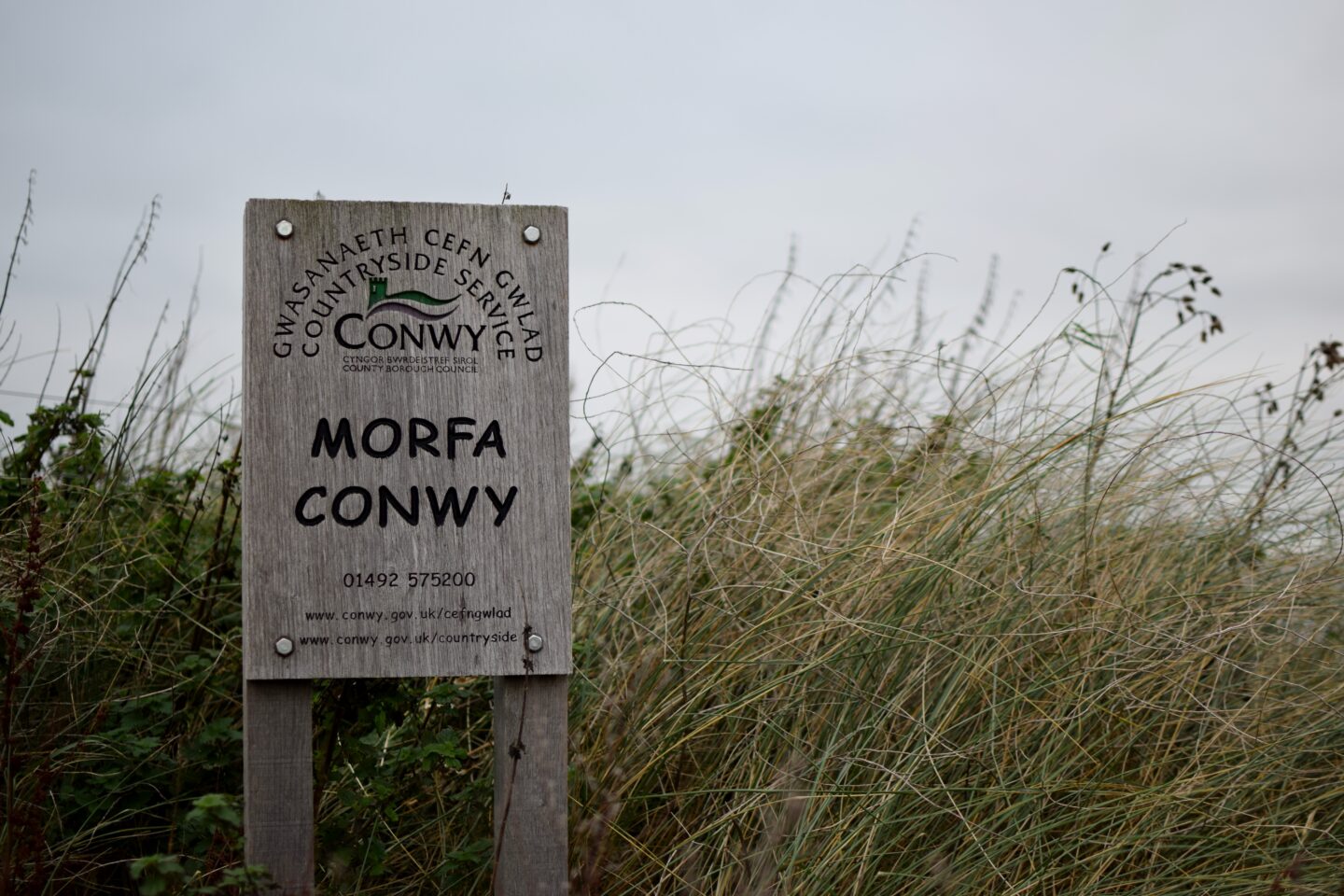 Conwy Morfa Beach sign