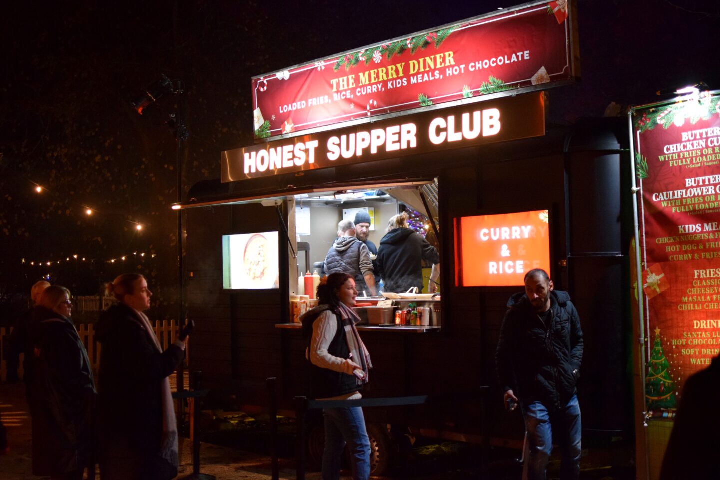 Food options on the Christmas at Dunham Massey Trail 2024