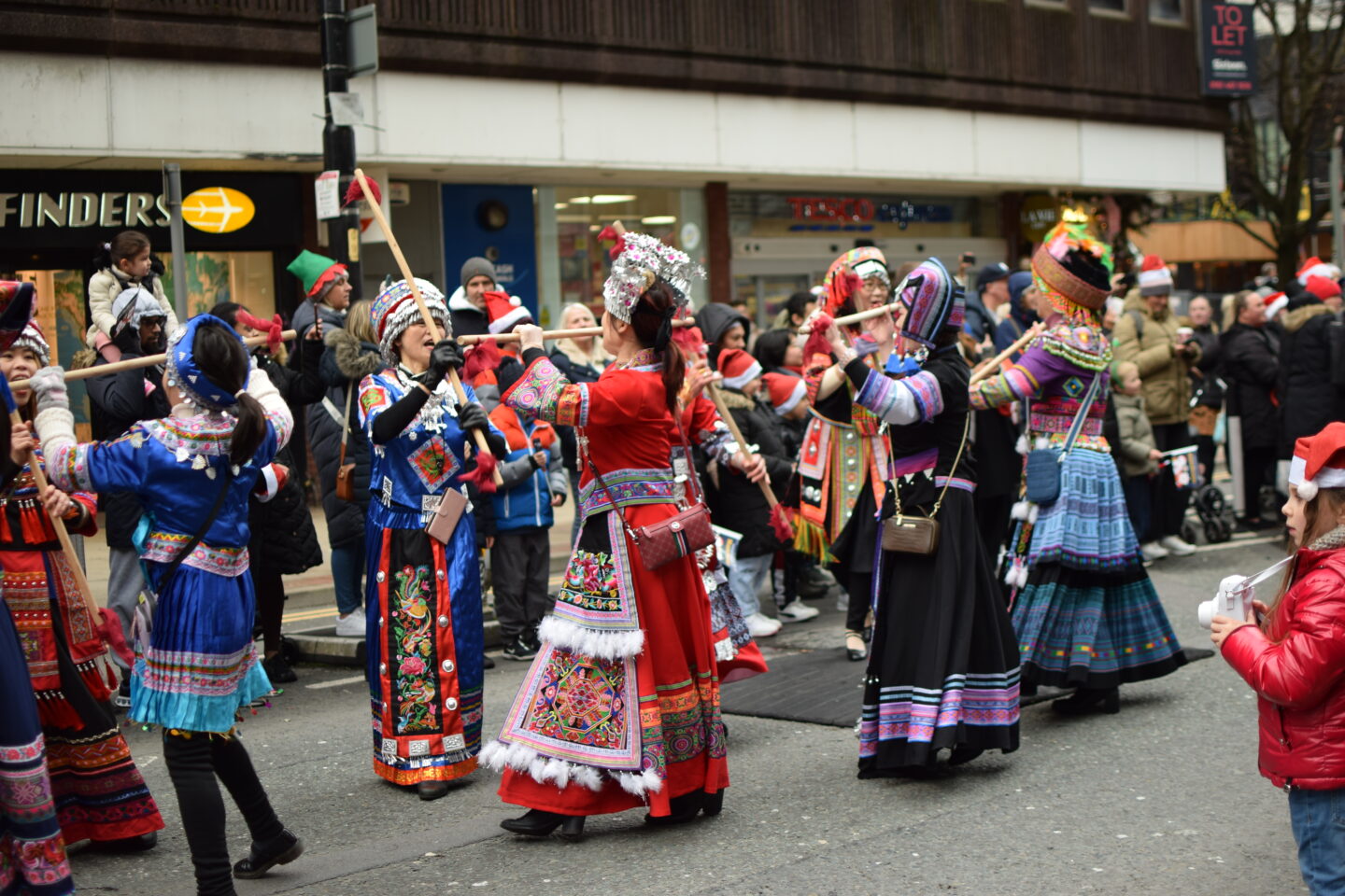 Dancers in the Manchester Christmas Parade