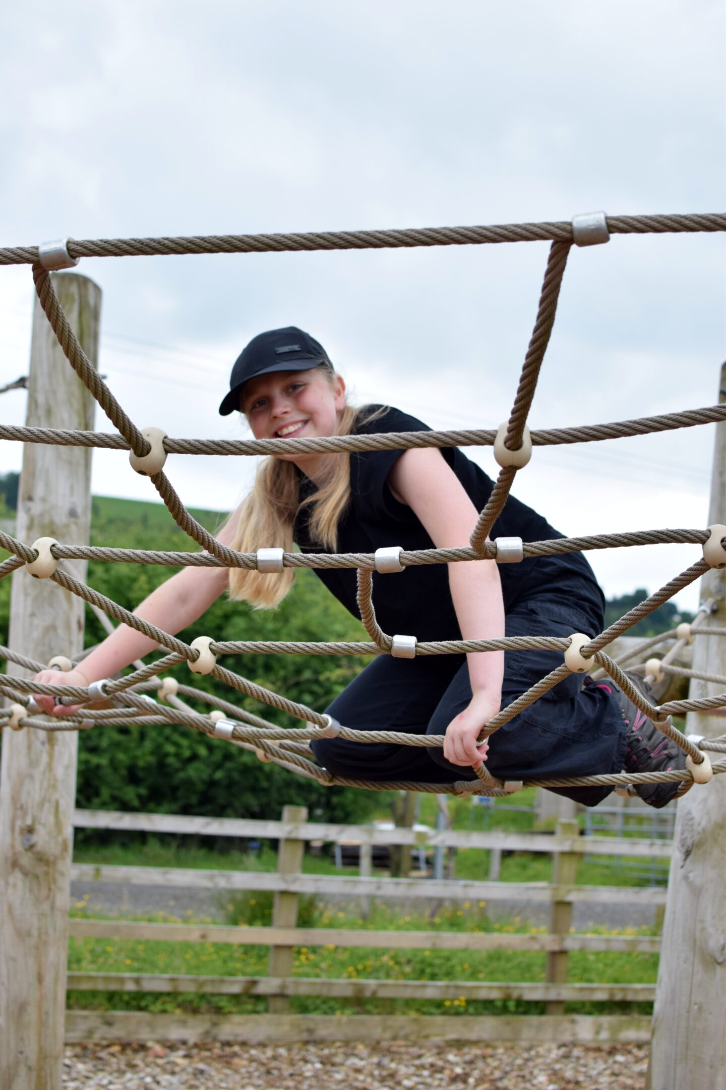 Amy on the nets at Mrs Dowsons