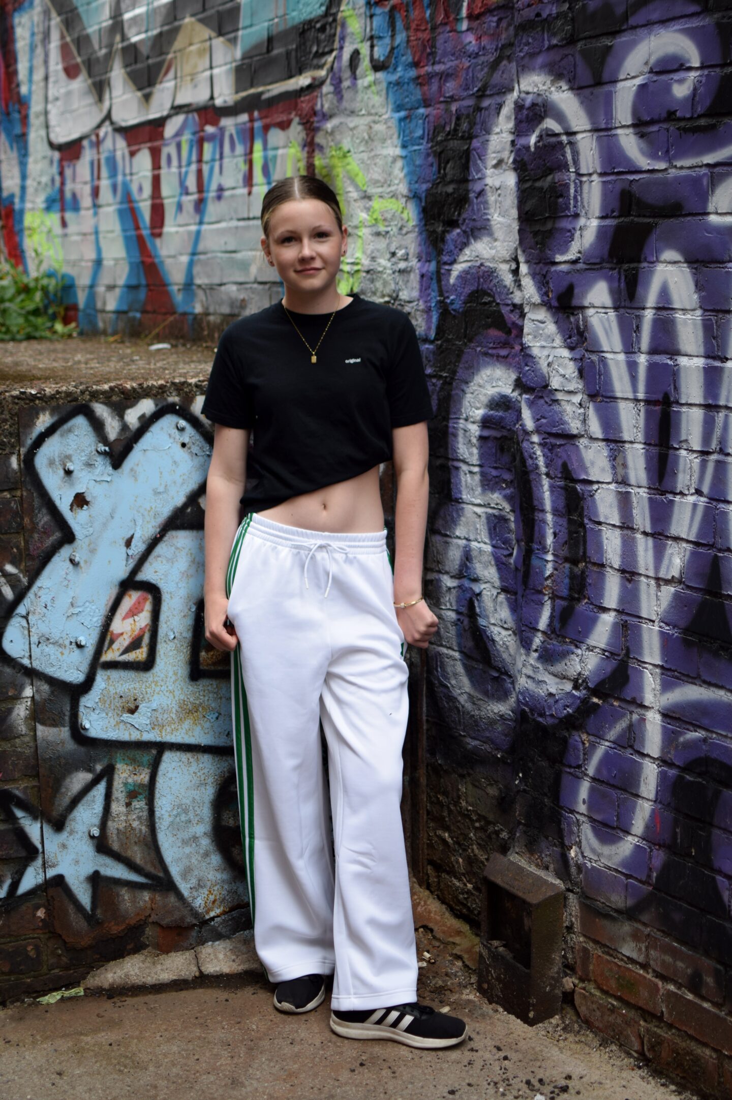 Chlo in adidas trackies