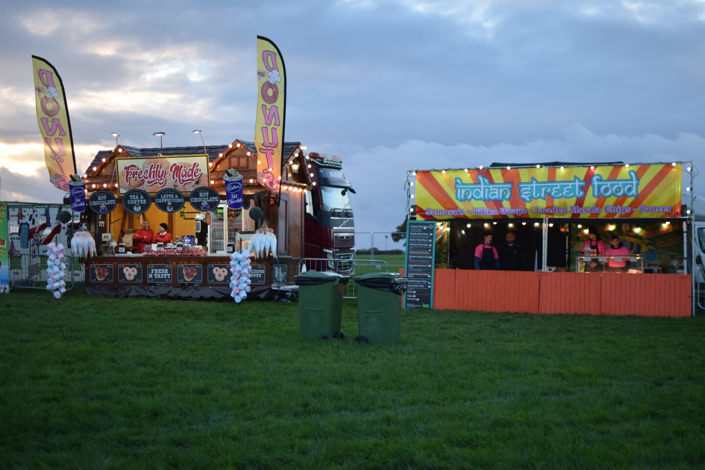 Street food options at Autumn Lights