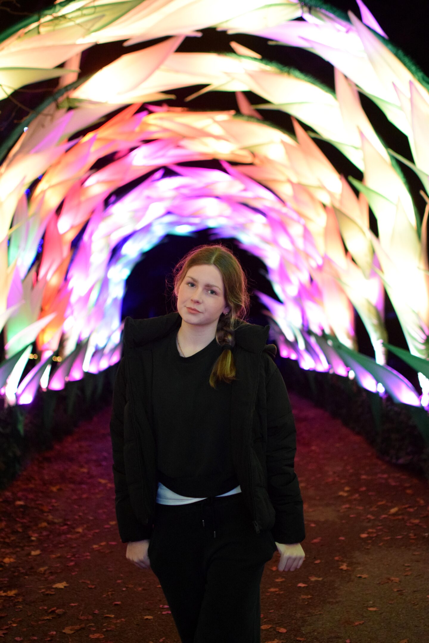 Chlo in the Gladioli at Northern Lights Manchester